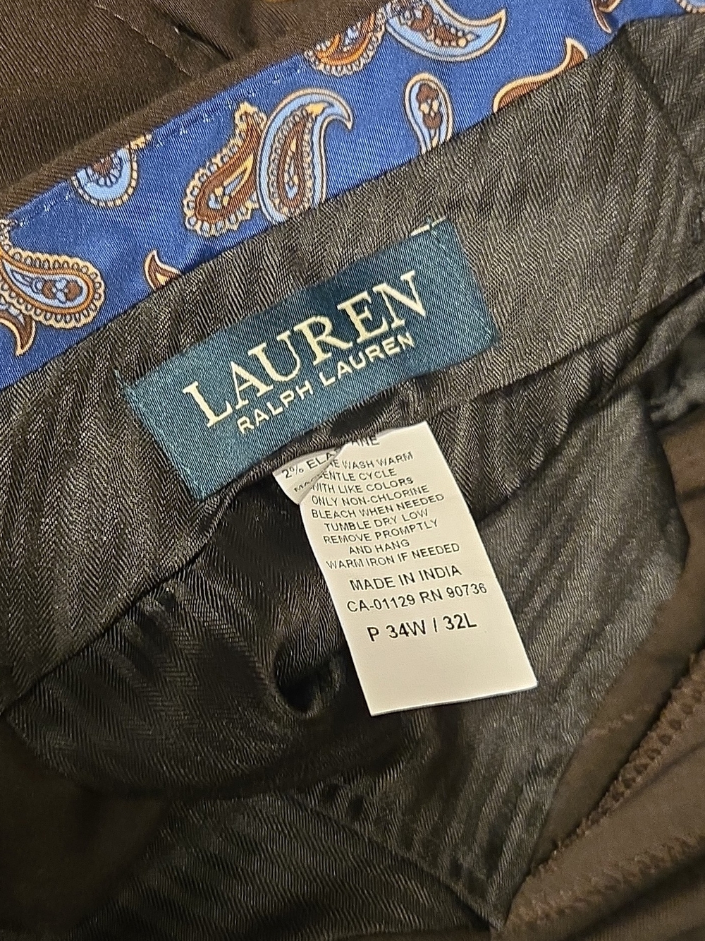 Lauren Ralph Lauren Green Label Men’s Brown Suit Pants
